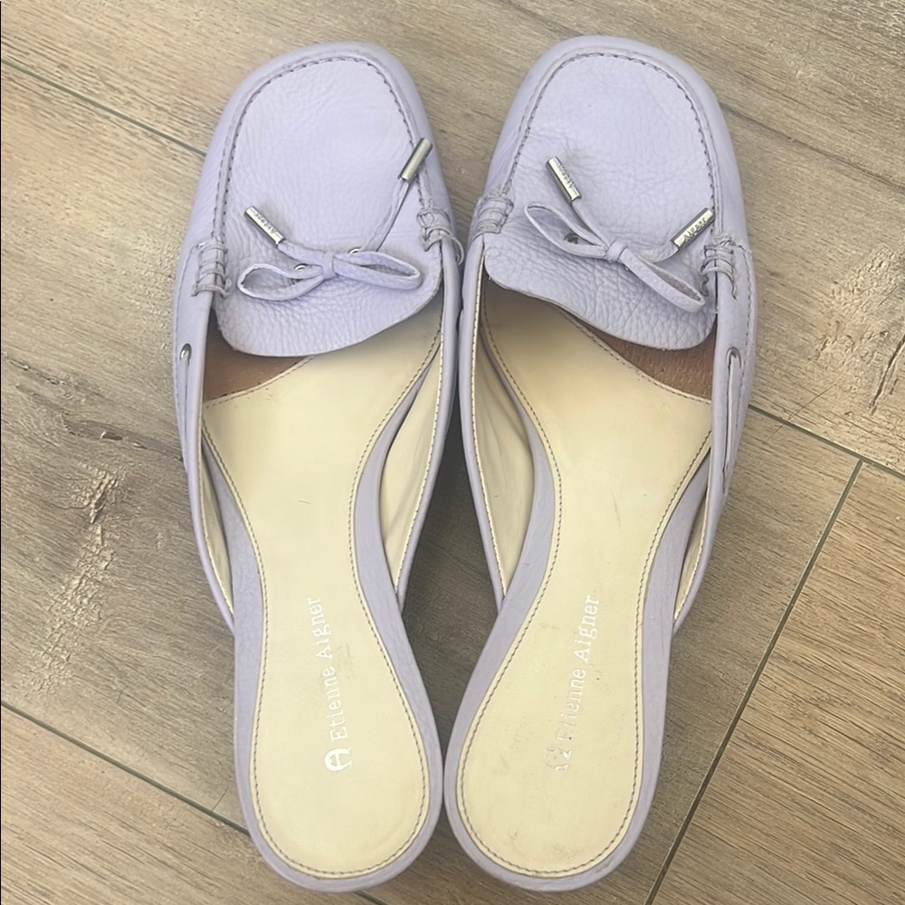 Etienne Aigner Women's Lavender Loafers